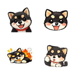 Black Dog Illustration Emoji