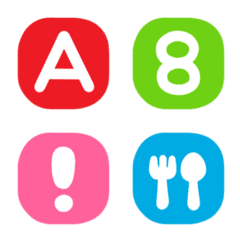 Rounded Colorful Pop Letters