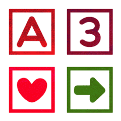 Cute Colorful Square Panel Letters