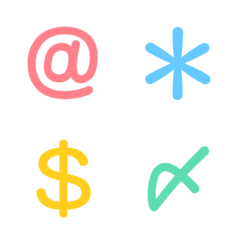 Very colorful basic emoji 10