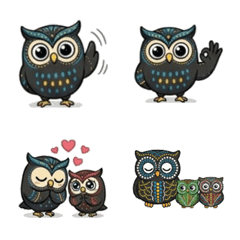 瑪古尼家族－快樂一家：40X表情貼