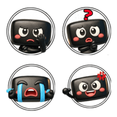 黒い四角いやつ　顔