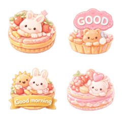 miniature sweets and animals emoji