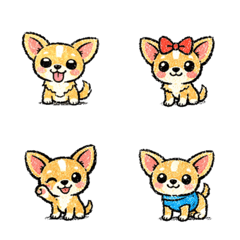 Chihuahua's various expressions