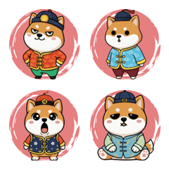 สุนัขชิบะอินุน่ารัก - รุ่นตรุษจีน(สีแดง)