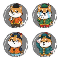 Cute Shiba Inu - Lunar New Year (Black)