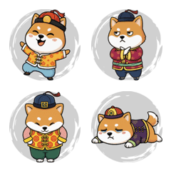 สุนัขชิบะอินุน่ารัก - รุ่นตรุษจีน(สีเทา)