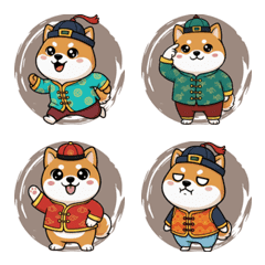 สุนัขชิบะอินุน่ารัก - รุ่นตรุษจีน(Brown)