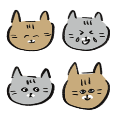 Ginger Cat & Mackerel Tabby Cat Emojis