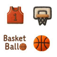 ぷっくり可愛い　バスケ　絵文字