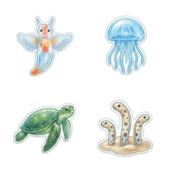 Stiker Transparan Menggemaskan ♡ 6