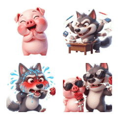 หมาป่ากับหมูชมพู รอดหวุดหวิด!