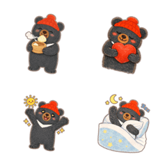 Fluffy Formosan Bear: Soothing Emoji