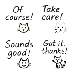 สติกเกอร์ภาษาอังกฤษสุภาพใช้ทุกวัน