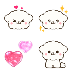 Cute word dog Maltese Emoji