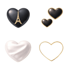 Luxury Hearts Elegant Timeless Emoji Set