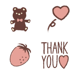 pink and blown emoji