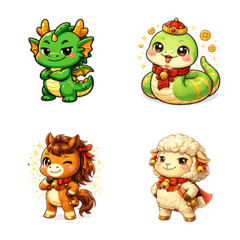 12 Thai Zodiac Signs (Set 2)