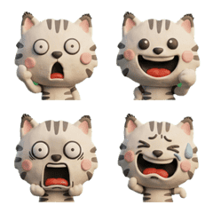 Moving 3D Shaded Cat  26