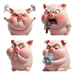 超ぐうたらなピンクの豚、今日はひたすらぼ