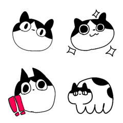 Cawaii  Bicolor cat Emoji