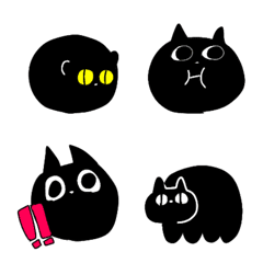 Cawaii black cat Emoji