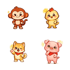 12 Thai Zodiac Signs (Set 3)