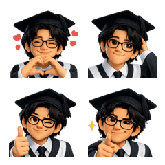 สติกเกอร์อารมณ์วันรับปริญญา