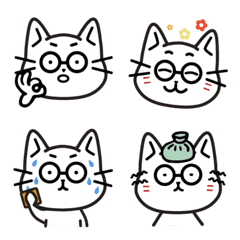 White cat emoji 1. Everyday use version