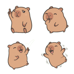 오늘도 힘내! 활력 넘치는 카피바라