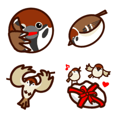 Animated Tree Sparrows Emoji [revised]