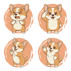 A Corgi that wriggles around (orange)