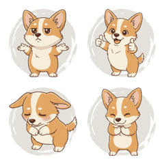 A Corgi that wriggles around (beige)