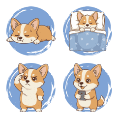 A Corgi that wriggles around (blue)