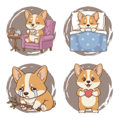 A Corgi that wriggles around (brown)