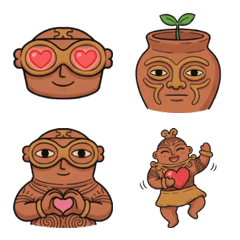 Dogu Clay Figures Feelings Emoji