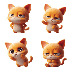 แมวส้มสุดขี้เกียจ นอนแผ่ สบายๆ น่าขำขัน