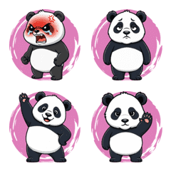 A Lazy Panda in Motion (Pink)