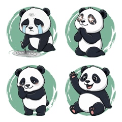 A Lazy Panda in Motion (Green)