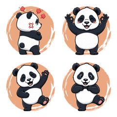 A Lazy Panda in Motion (Orange)