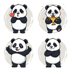 A Lazy Panda in Motion (Beige)