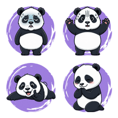 A Lazy Panda in Motion (Purple)