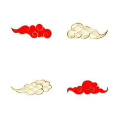 Golden Fortune Clouds Aesthetic