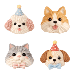 Fluffy Meringue Dogs