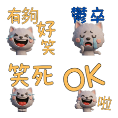 動く台湾語のライラック猫40