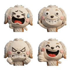 3D Long-haired Dachshund  25