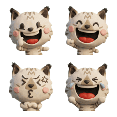 動く3Dリンクスポイント猫26