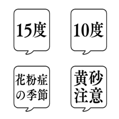 SPRING TEMPERATURE FUKIDASHI Emoji