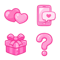 The Cutest  pink emoji