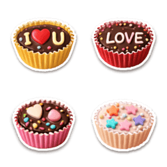 Happy Valentine's Day retro chocorate